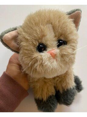 Tyco Kitty Kitty Baby Kittens Plush Siamese Purring Cat Stuffed Animal 1995